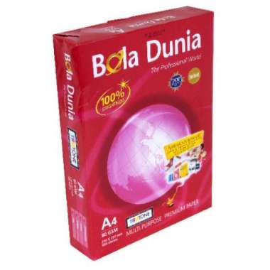 [ RIM ] Kertas Printer HVS Putih A4 F4 | 70 80 gsm - Bola Dunia MURAH F4 80 gsm