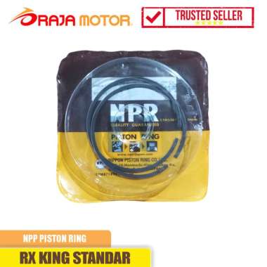 NPP NPR Ring Seher Piston Ring Yamaha RX King Ukuran Standar 4Y2-601-00 Hitam