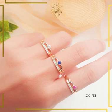 CINCIN EMAS ASLI KADAR 300% DAN KADAR 375% CINCIN MAHKOTA CANTIK CK 93 6K
