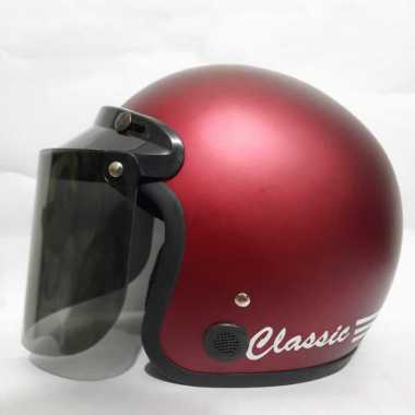 Jual WTO Helmet Retro Bogo Classic Helm Dewasa - Cream