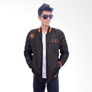 Jual Kezora Xua Bomber Jacket Pria Black Gold Online Jual Kezora Xua Bomber Jacket Pria Black Gold Online