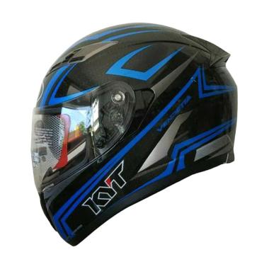 Jual KYT Vendeta 2 Helm Full Face - Carbon Black Blue 