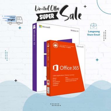 Mi   crosoft Windows 10 Pro Original Lisensi & Microsoft Office 365