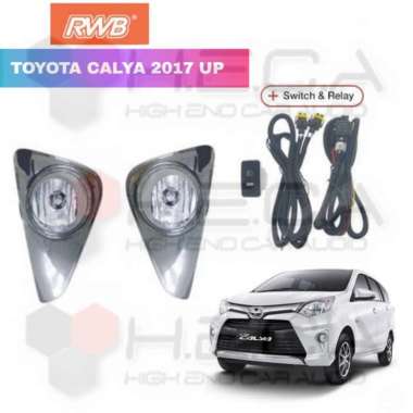 Lampu Fog Lamp RWB Toyota Calya 2017 Up Foglamp Chrome