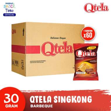 Qtela Singkong Barbeque 30 Gr - 60 Pcs [Carton]