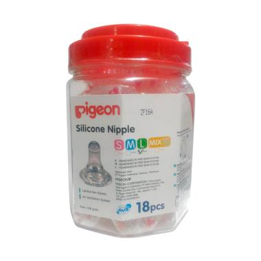 jual pigeon silicone size s dot bayi isi 18pcs jual pigeon silicone size s dot bayi isi 18pcs