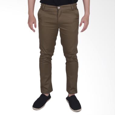 Jual Elfs Shop Chino Simple Celana Panjang Pria Coklat Jual Elfs Shop Chino Simple Celana Panjang Pria Coklat