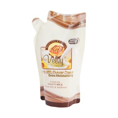 jual velvy goat s milk royal jelly sunflower shower 250 ml refill harga jual velvy goat s milk royal jelly sunflower shower 250 ml refill harga