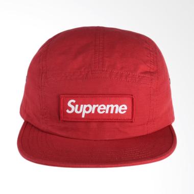 Jual Supreme New York Metal Ring Camp Cap Topi - Red