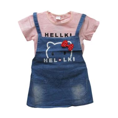 jual import motif hk 2 in 1 dress baju anak perempuan pink harga kualitas jual import motif hk 2 in 1 dress baju anak perempuan pink harga kualitas