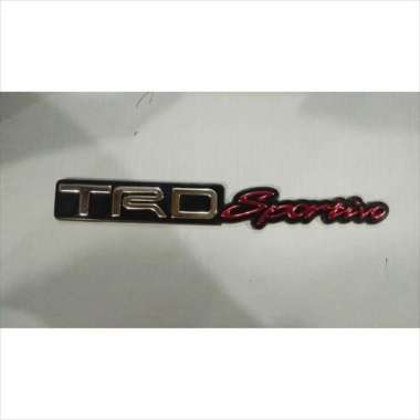 Emblem Logo Sticker Tempelan Tulisan TRD Sportivo Panjang 15.1 cm
