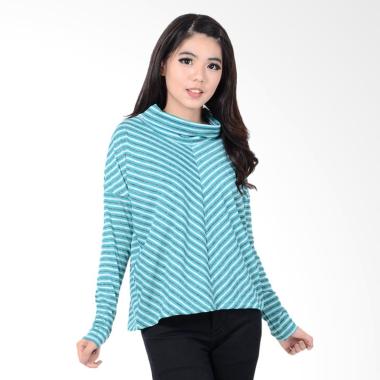 Kaos Salur Lengan Panjang Wanita - Desain Kaos Menarik
