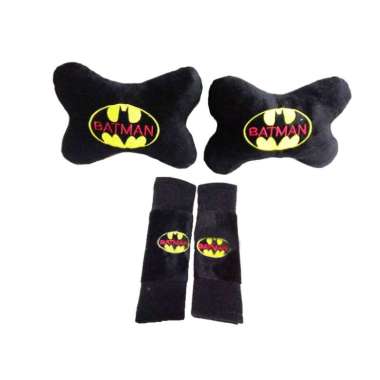 Car Set Bantal Mobil 2in1 / Bantal Mobil / Aksesoris BATMAN