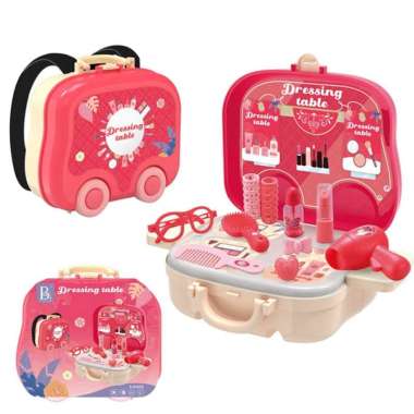 Mainan Role Play Set Chef Dokter Makeup Artist Kitchenware Toy Set Box Tas Backpack Edukasi Anak Per