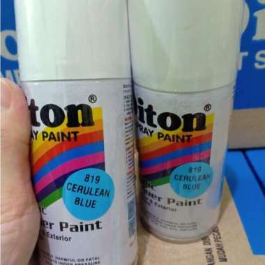 DITON Spray Paint Acrylic Lacquer Paint Pilox Cat Semprot - 819 Cerulean Blue / BIru Muda / Biru Lan