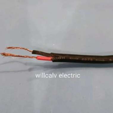KABEL ISI 2 SERABUT HYO 2X0.75 HITAM - KABEL SERABUT ISI 2 2X0.75