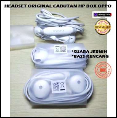 Jual Headset Earphone Mic Handsfree Original Cabutan Box Hp Oppo Juli