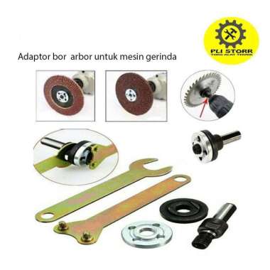 ADAPTOR ARBOR KONEKTOR MESIN BOR JADI GERINDA POLES AMPLAS POTONG