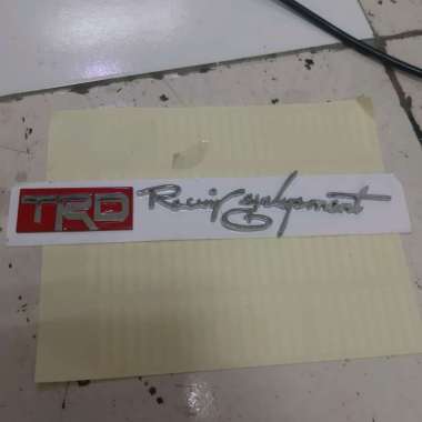 emblem trd racing stiker mobil universal