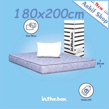 Kasur Busa inthebox hybrid Bed 180x200 180 x 200 Biru