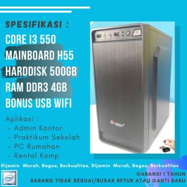Jual Pc Rakitan Core I3 Terbaru 2020 - Harga Murah