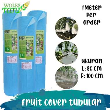 Tubular Fruit Cover Pembungkus Buah Pisang Meteran Biru