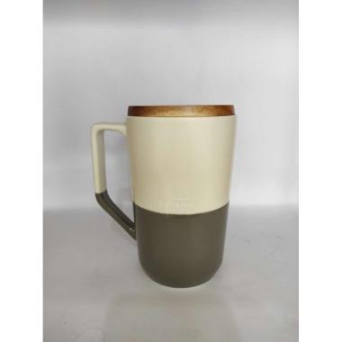 Starbucks Mug with Handle Ceramic Teavana Wooden Lid