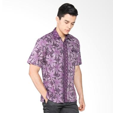 Jual Jogja Batik Rasta Hem Kerja Kemeja Pria - Ungu Online 