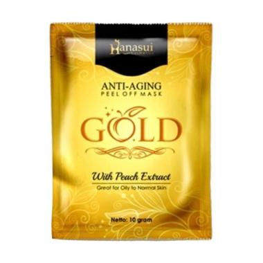 Jual Hanasui Gold Anti Aging Peel Off Mask - Masker Wajah 