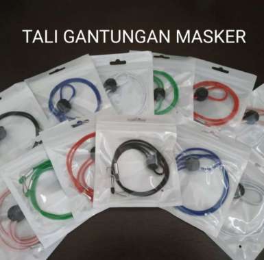 Tali Gantungan Masker Tali Headloop Masker Putih