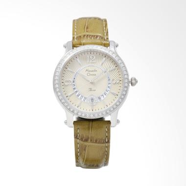 jual alexandre christie 2525 ldlssgn leather jam tangan wanita green silver jual alexandre christie 2525 ldlssgn leather jam tangan wanita green silver