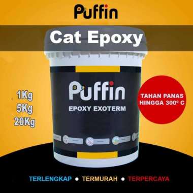 Cat Epoxy Lantai Puffin Epoxy EXOTERM / cat epoxy lantai Tahan Panas Clear Santan