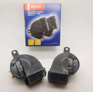 Denso Keong Waterproof Klakson Motor [1 Set] Black