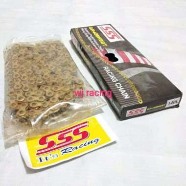 Rantai SSS KLX 150 / CRF 150 size 428 HSBT 140L Gold Gold