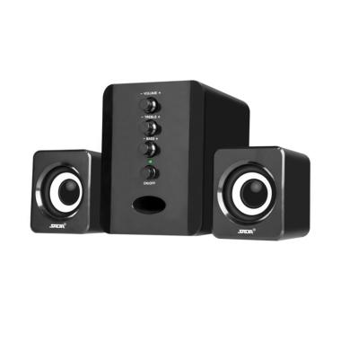 Jual Robot RS170 Stereo Speaker with LED - Hitam Online