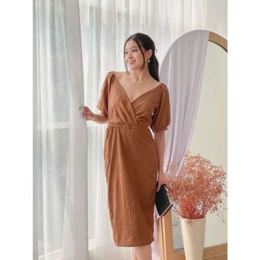 dkcollectionbali | Teresa Dress Pakaian Import Kondangan Formal Casual Dres Fashion Terusan Wanita P