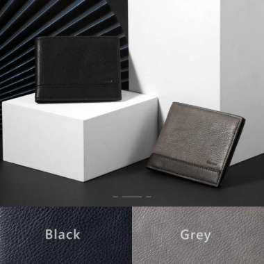 MINISO Dompet Pria Lelaki Dompet Pendek Kecil Wallet Simple Keren - Abu-abu 100 % ORIGINAL Multicolo
