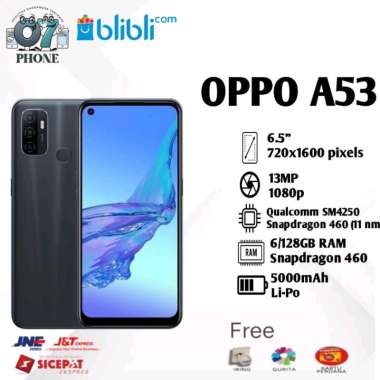 OPPO A53 6/128GB GARANSI RESMI OPPO INDONESIA Hitam