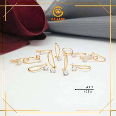 ANTING ANAK EMAS ASLI KADAR 300 (6K) DAN 375 (8K) KODE ATK 3 MODEL SIMPLE COCOK UNTUK SEHARI-HARI BE