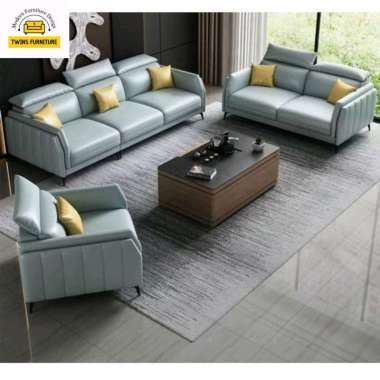 sofa kulit 321 elegant sofa tamu minimalis terbaru