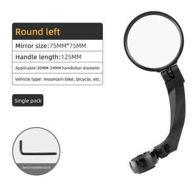 Handlebar Spion Sepeda Rockbros 2621 Bicycle Rear View Mirror Round Right