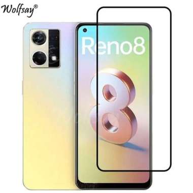 Jual Tampered Glass Kaca Hitam Oppo Reno 8 Original, Murah & Diskon