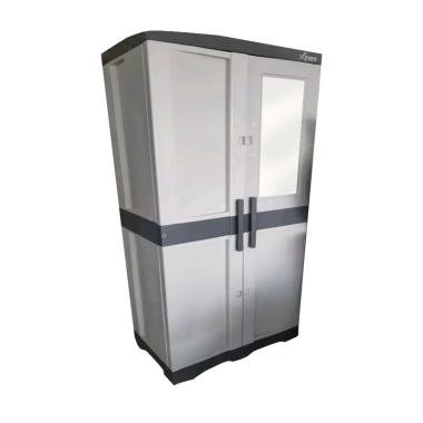 Lemari Plastik Pintu 2 Kaca - LEMARILA