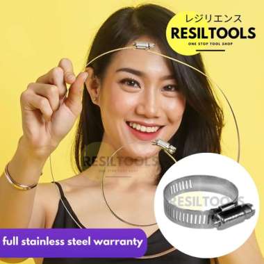 PER PACK Klem Stainless Steel 217 - 242 mm Clamp Selang Pipa 9 inch