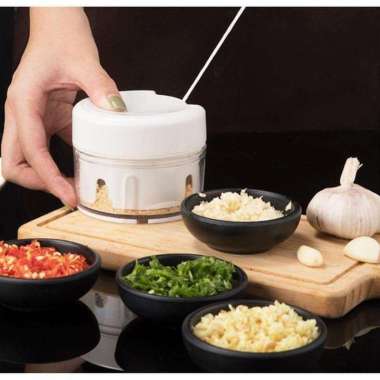 Mini Food Chopper Blender Bumbu Manual Speedy Chopper Mini PUTIH