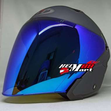Visor Helm KYT NFJ Iridium Kaca NF-J VRC Kaca Helm KYT NF J Semua Ukuran BLUE