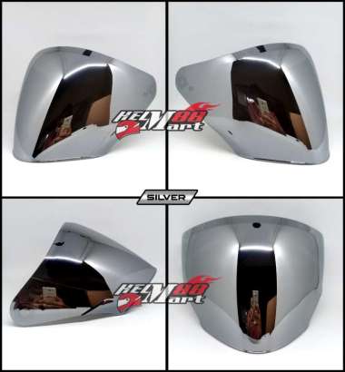 Visor Helm KYT NFJ Iridium Kaca NF-J VRC Kaca Helm KYT NF J Semua Ukuran SILVER