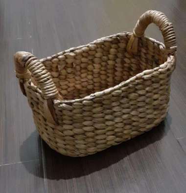 Keranjang Hampers Parsel Parcel Natal Tahun baru Lebaran Enceng Gondok Oval encng mini