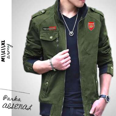 Jual Jaket Kanvas Pria Jaket Parka Tebal Jaket Mahasiswa Modern Trend