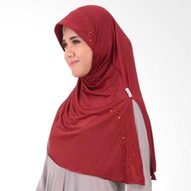 Jual Atteenahijab Nabila Qonita  Jilbab  Instan Merah Hati 